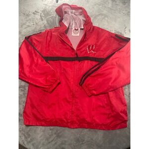 Wisconsin‎ Badgers Windbreaker Jacket Medium Red College NCAA